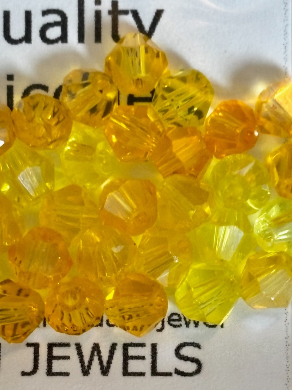 As Low As $2 Oranges and Lemons Quality Chinese Crystal Bicone Beads 4mm (50)